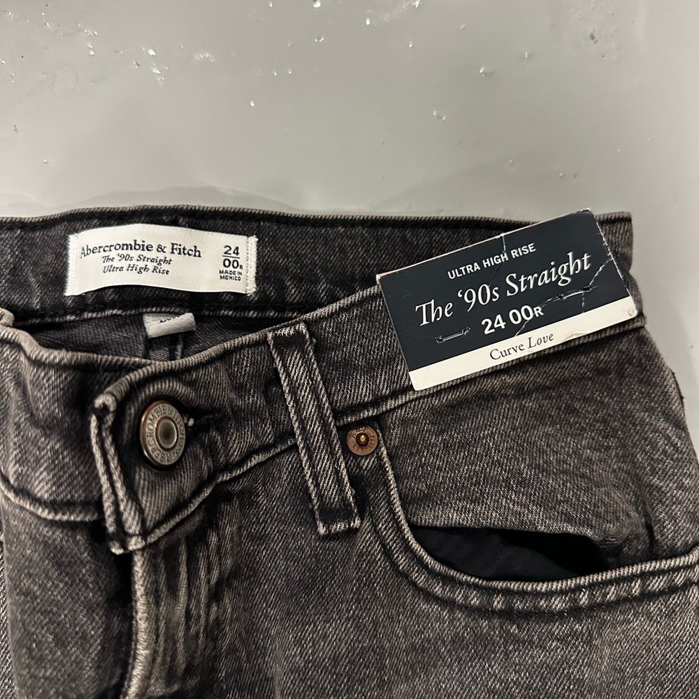 Abercrombie & Fitch Gray Men's Straight Jeans